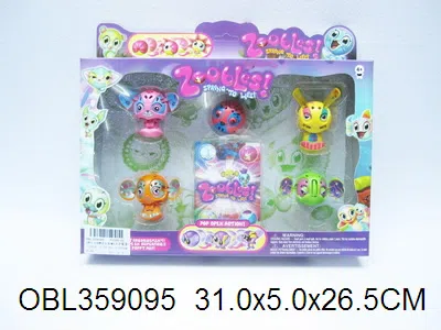 5粒3.8CM精灵女孩爆丸配5张镭射卡_OBL359095