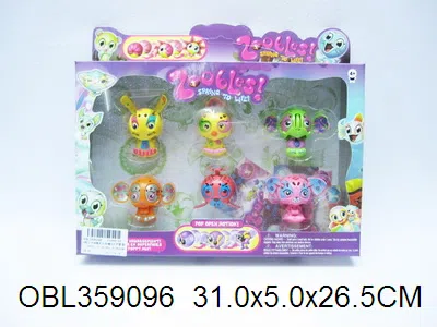 6粒3.8CM精灵女孩爆丸配6张镭射卡_OBL359096