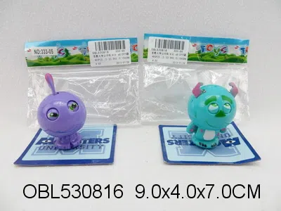 怪兽大学公仔爆丸配卡片 4款混装_OBL530816