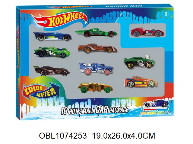 10只庄合金滑行车 6款车混装  车壳30度以上会变色_OBL1074253