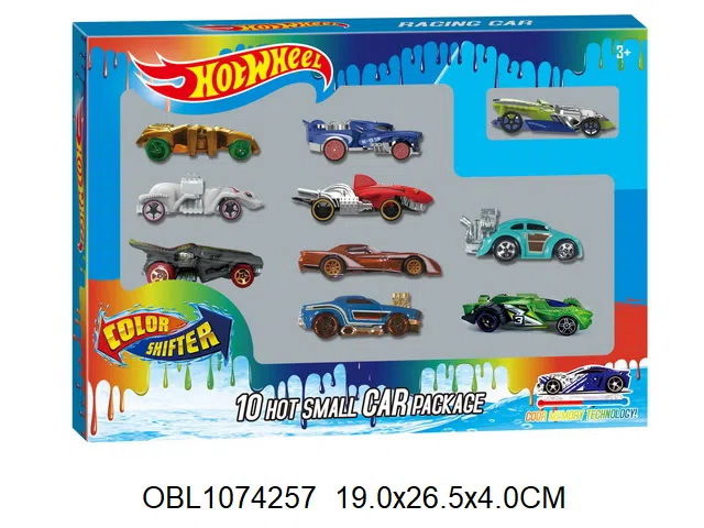 10只庄合金滑行车 6款车混装  车壳30度以上会变色_OBL1074257