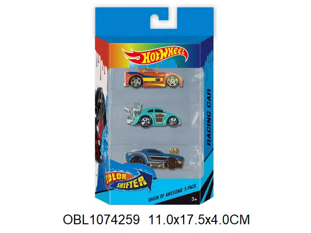 3只庄合金滑行车 6车款混装  车壳30度以上会变色_OBL1074259