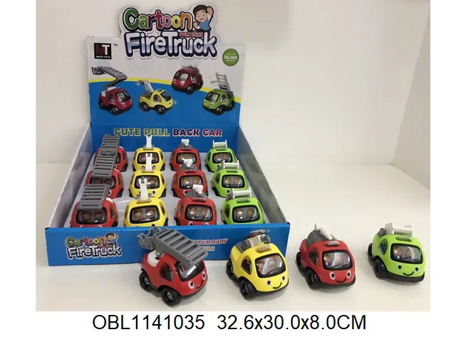 回力消防车 12只装1展示盒 4款混装_OBL1141035