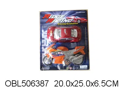 回力甲壳虫车配惯性摩托车_OBL506387