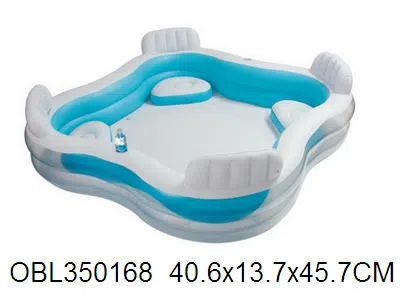 靠背座位家庭充气水池 出货不充气_OBL350168