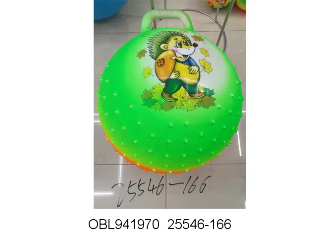 45CM手柄彩虹按摩球 混色 不要侵权图案 出货无充气_OBL941970