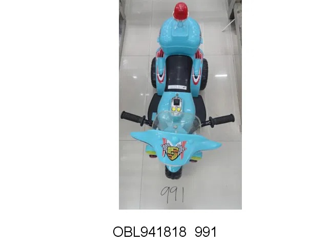 电动三轮单驱摩托车 红 黄 蓝3色 92*34*55CM_OBL941818