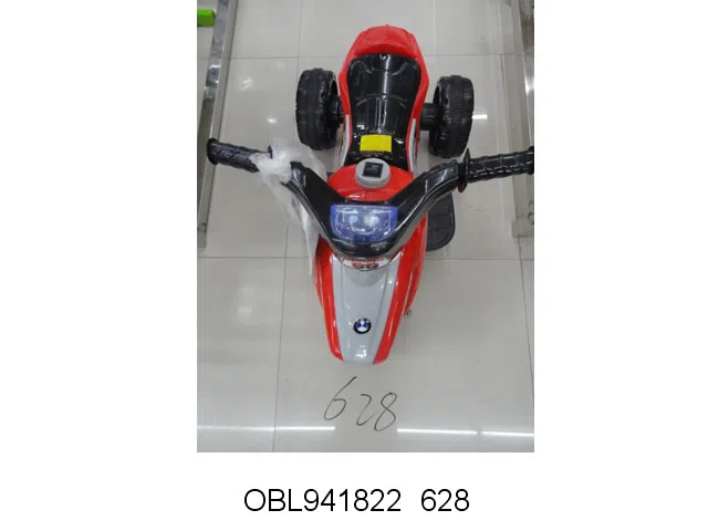 电动三轮单驱摩托车 红 黄 蓝3色 92*34*55CM_OBL941822