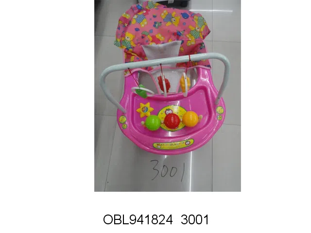 八轮学步车 粉 蓝 绿3色混装_OBL941824