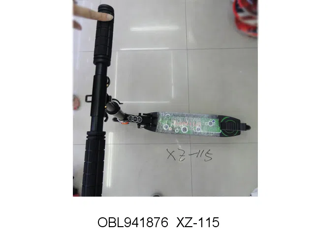 全铝合金150mmPU二轮滑板车 黑 白2色混装_OBL941876