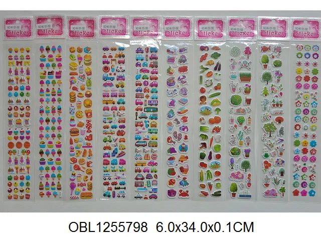 卡通图案泡泡贴  多款混装_OBL1255798