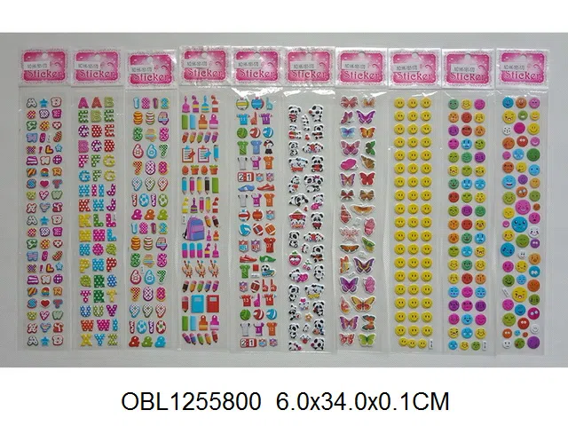 卡通图案泡泡贴  多款混装_OBL1255800