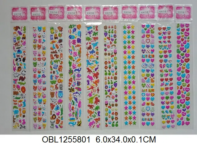 卡通图案泡泡贴  多款混装_OBL1255801