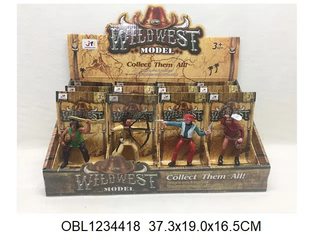 西部牛仔人  12片装1展示盒_OBL1234418