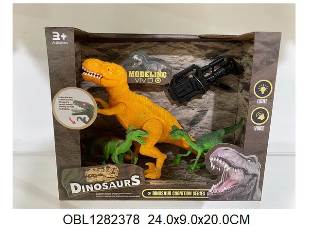 硬料恐龙套装带灯光声音2*AG13包电_OBL1282378