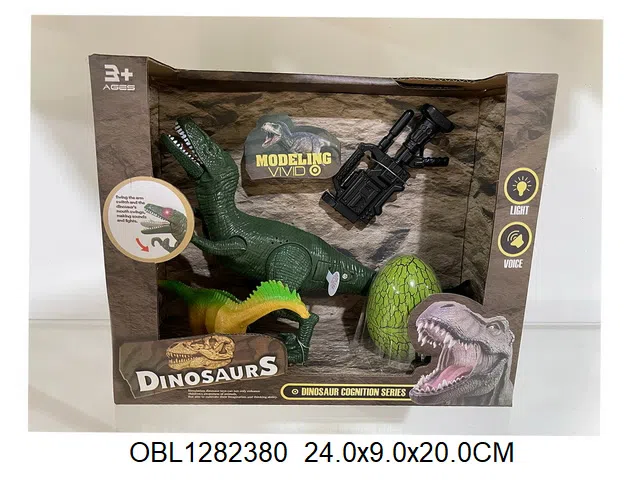 硬料恐龙套装带灯光声音2*AG13包电_OBL1282380