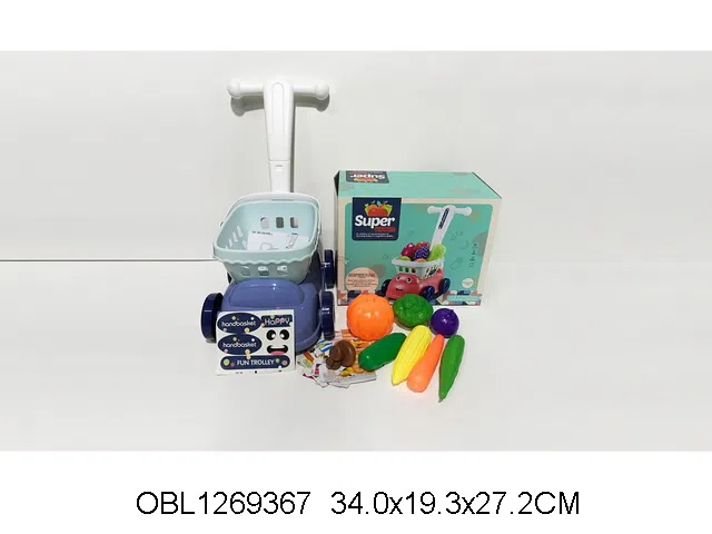 购物手推车蔬菜套装_OBL1269367