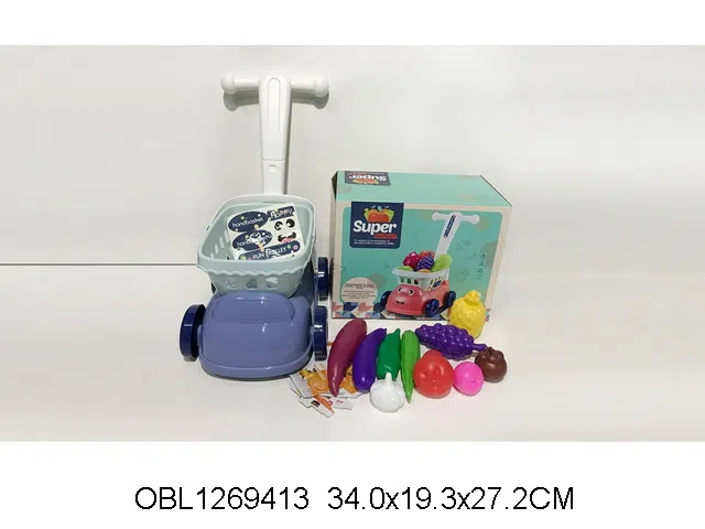 购物手推车水果蔬菜套装_OBL1269413