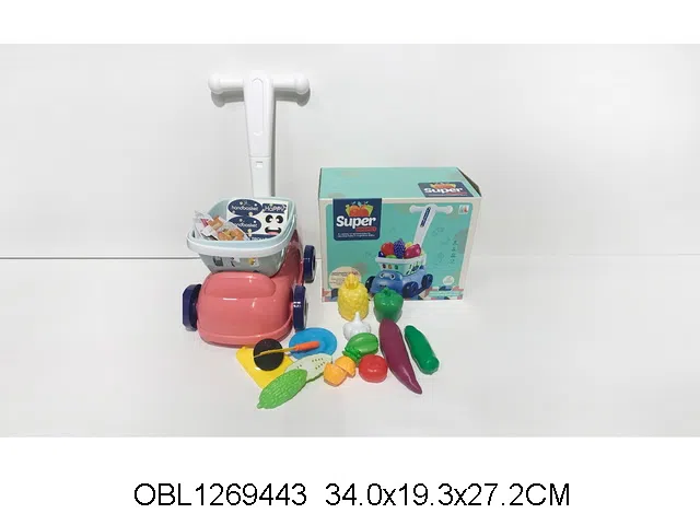 购物手推车蔬菜水果套装_OBL1269443