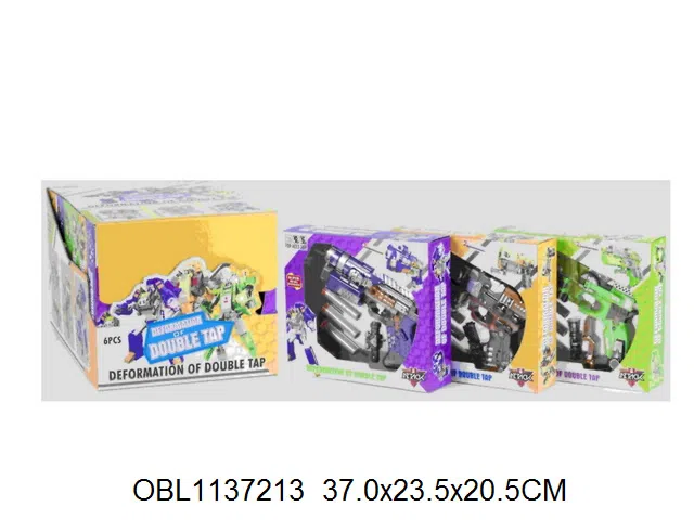 EVA变形软弹枪 3款混装 6盒装1展示盒_OBL1137213