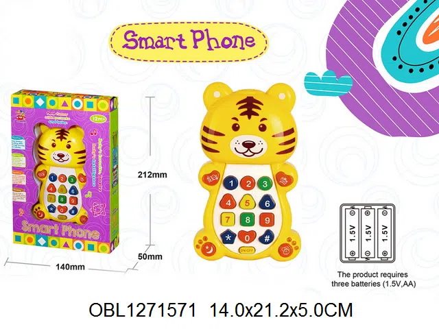 早教智能手机带灯光音乐 投影 3*AA无包电_OBL1271571