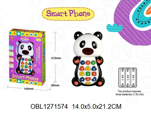 早教智能手机带灯光音乐 投影 3*AA无包电_OBL1271574