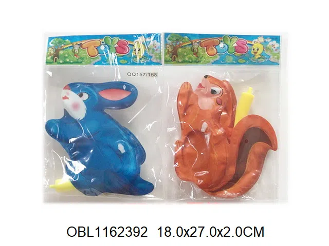 充气惯性松鼠/兔子配充气筒  出货无充气  2款混装_OBL1162392