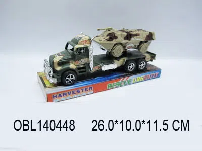 迷彩惯性平板车载回力战车_OBL140448