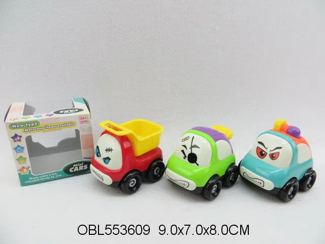 惯性摇摆卡通车 3款3色混装_OBL553609