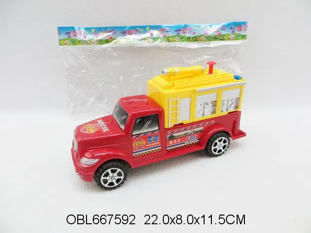 惯性消防车 可喷水 2色混装_OBL667592