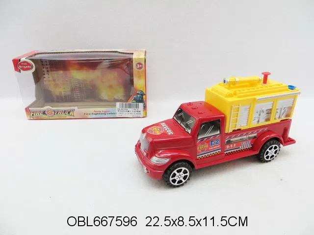 惯性消防车 可喷水 2色混装_OBL667596