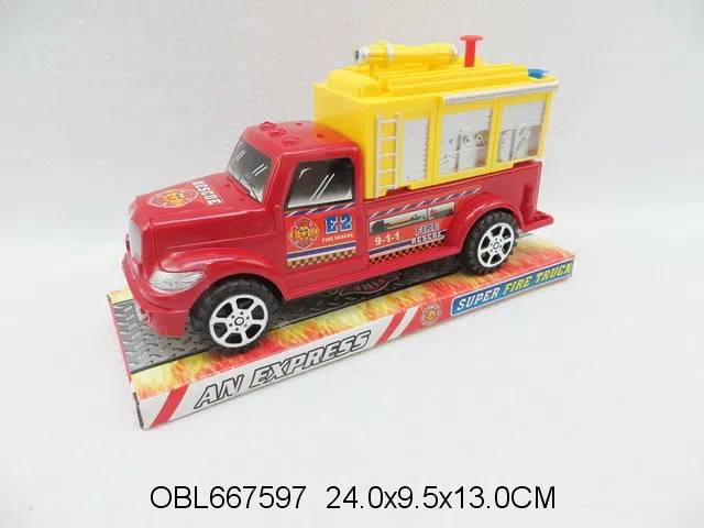 惯性消防车 可喷水 2色混装_OBL667597