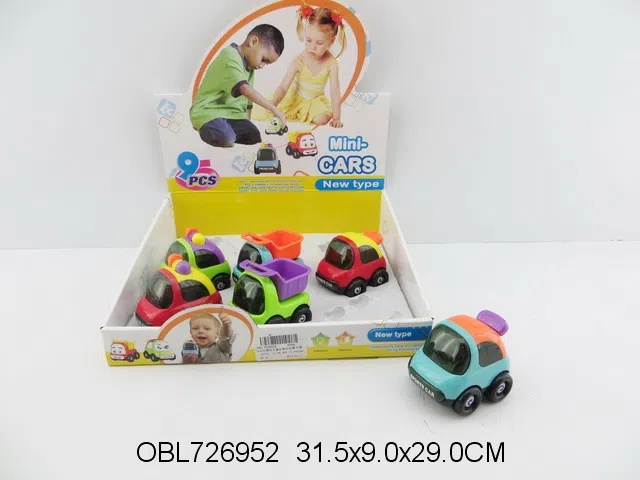 9只庄惯性卡通车带动作 3款3色混装_OBL726952