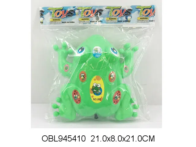 拉线青蛙带灯光 包电 2色混装_OBL945410