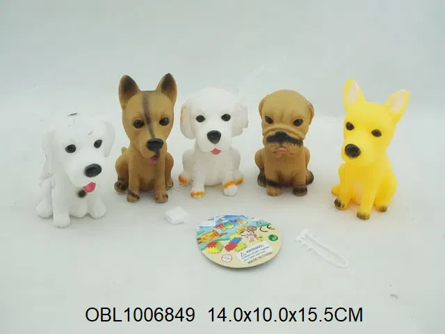 5只庄搪塑小狗带BB哨_OBL1006849