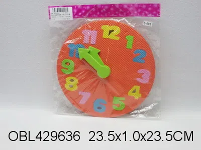 EVA时钟益智拼图 5色混装_OBL429636