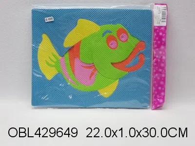 EVA鱼益智拼图 5色混装_OBL429649