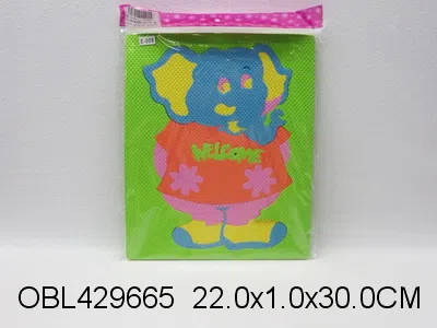 EVA大象益智拼图 5色混装_OBL429665