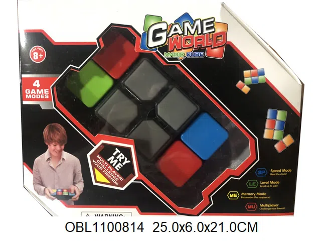 百变魔方带灯光音乐 4种竞技模式切换功能  无包电_OBL1100814