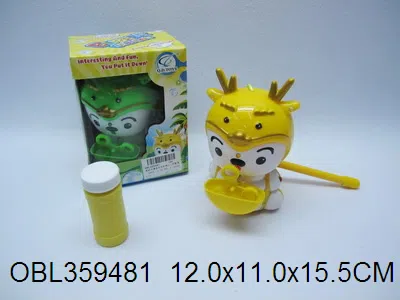 电动卡通龙泡泡机带灯光音乐 无包电 2色_OBL359481