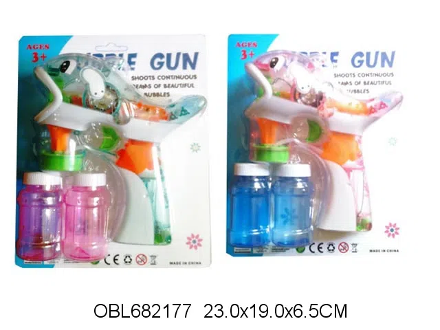 电动透明海豚泡泡枪带灯光音乐配2瓶泡泡水 2色混装 无包电_OBL682177