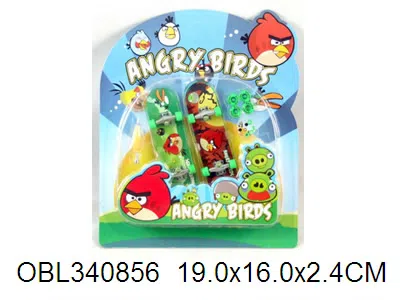 2只庄手指滑板愤怒的小鸟_OBL340856