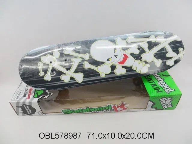 木制滑板车 多款图案混装_OBL578987