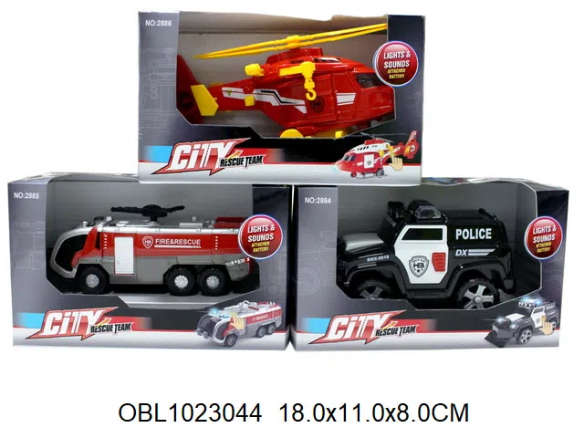 滑行消防车/飞机带灯光音乐 3款混装_OBL1023044