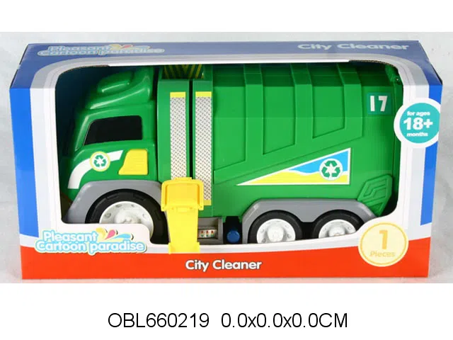 滑行垃圾车带灯光声音 升降功能 无包电_OBL660219