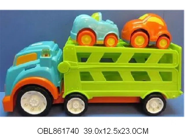 滑行集装车带灯光声音载2只滑行车 无包电_OBL861740