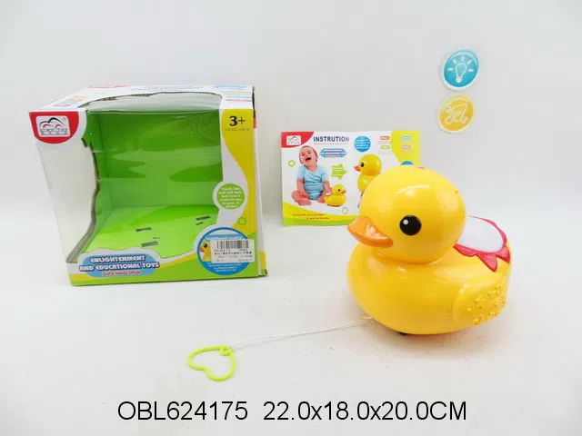 电动小黄鸭手拍鼓带灯光音乐 无包电_OBL624175