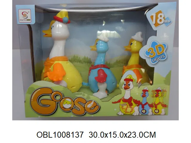 3只庄电动鹅带灯光音乐 无包电_OBL1008137