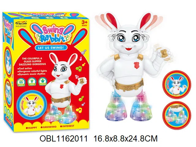 电动摇摆兔带灯光音乐  无包电3AA_OBL1162011