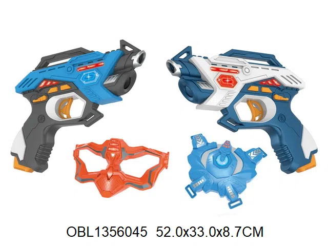 2支庄电动枪带灯光声音配面罩 背心带灯光   枪各3*AA无包电_OBL1356045